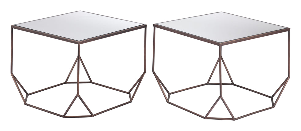 ZUO - Arzon Coffee Table Set (2-Piece) in Bronze