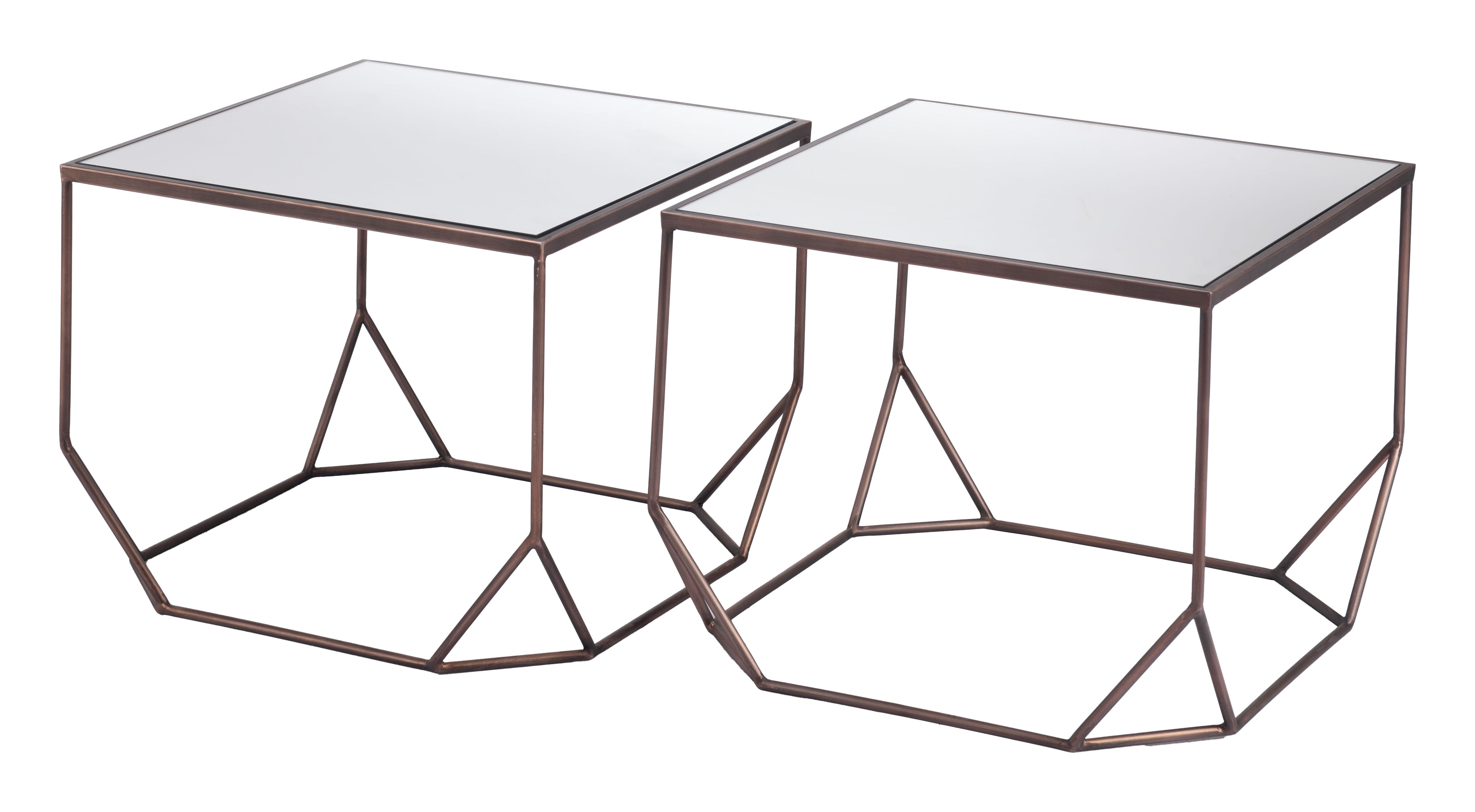 ZUO - Arzon Coffee Table Set (2-Piece) in Bronze
