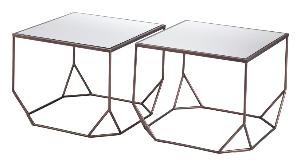 ZUO - Arzon Coffee Table Set (2-Piece) in Bronze
