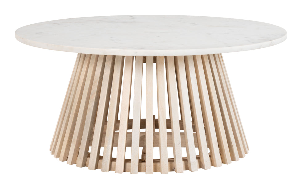 ZUO - Mazara Coffee Table in White/Natural