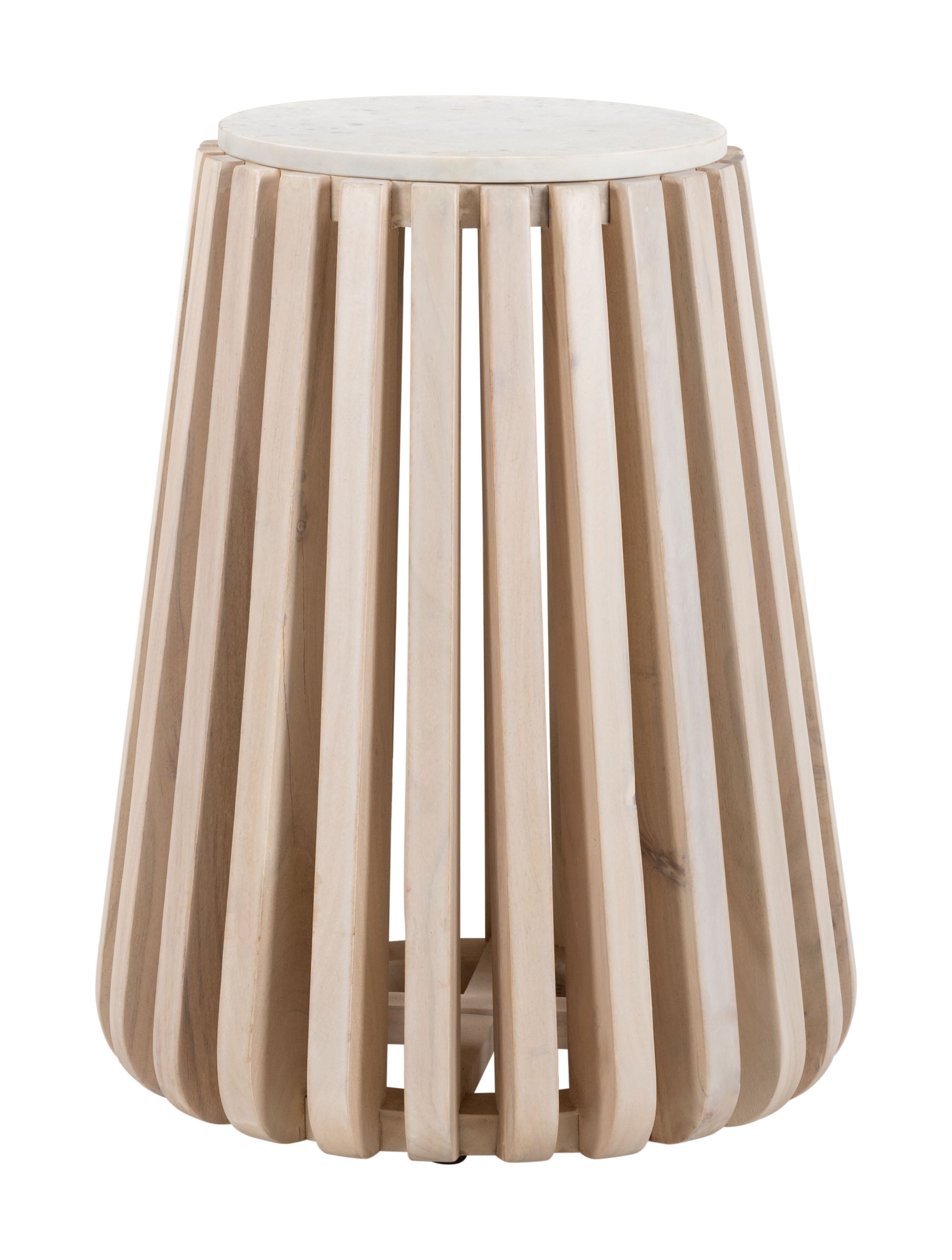 ZUO - Cyprus Side Table in White/Natural