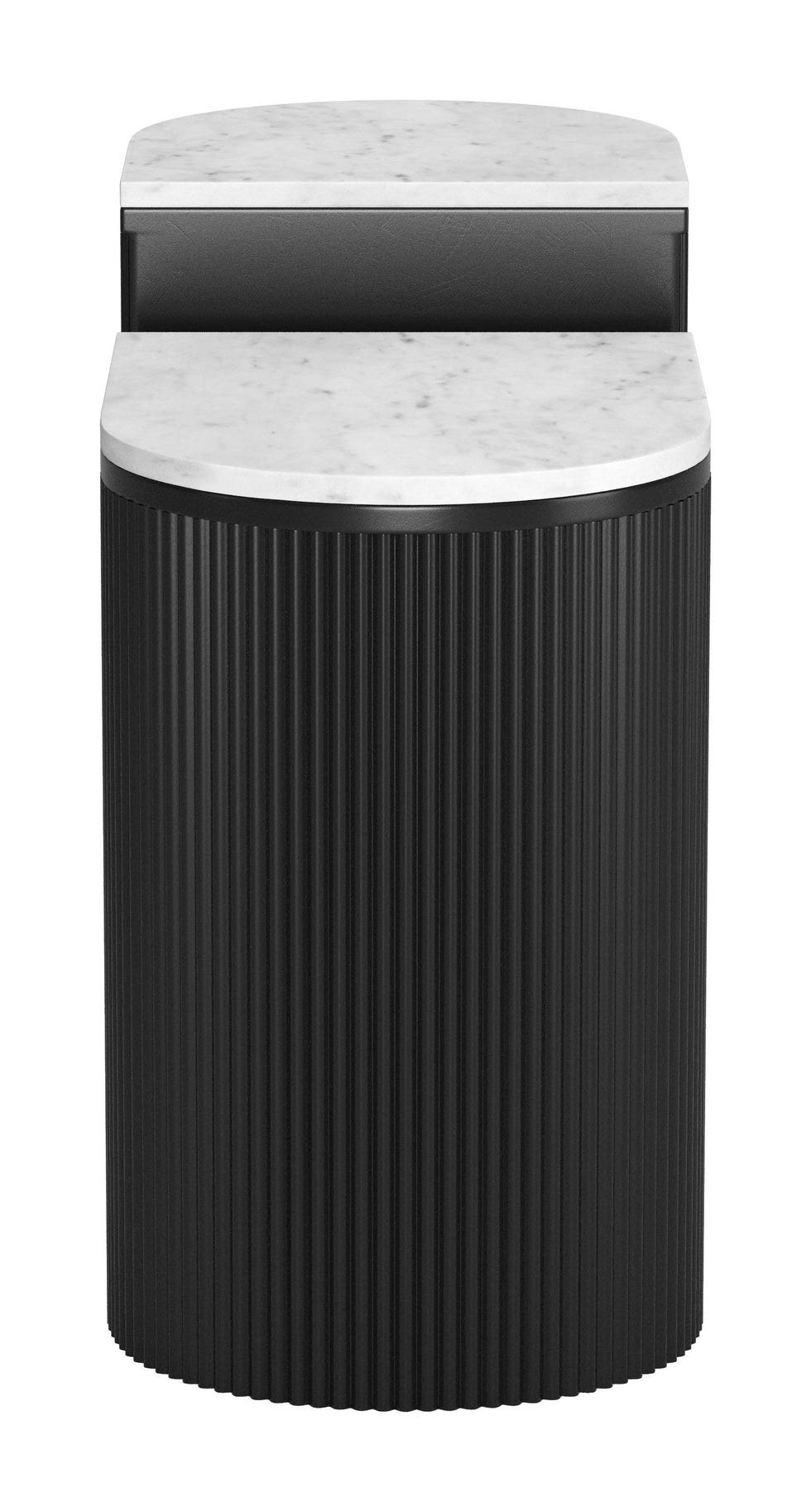 ZUO - Ormara Side Table Set (2-Piece) in White/Black