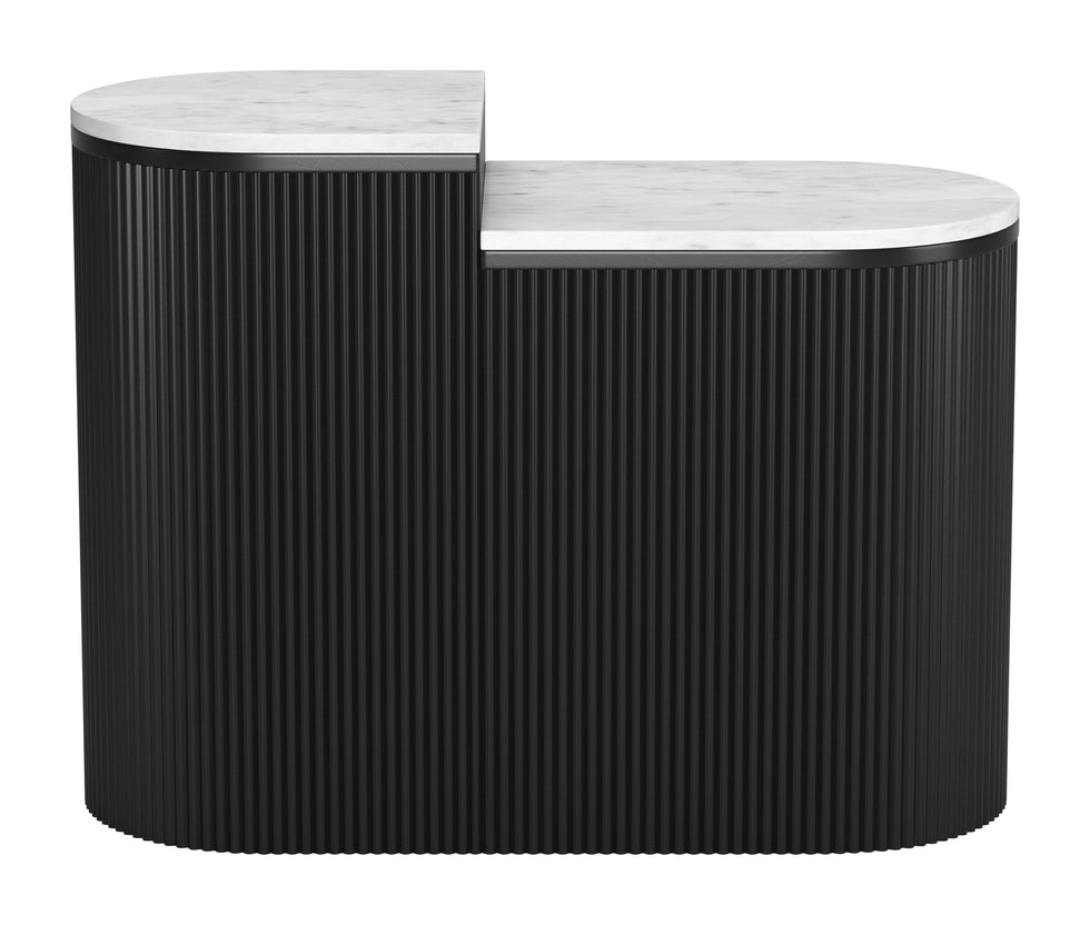 ZUO - Ormara Side Table Set (2-Piece) in White/Black