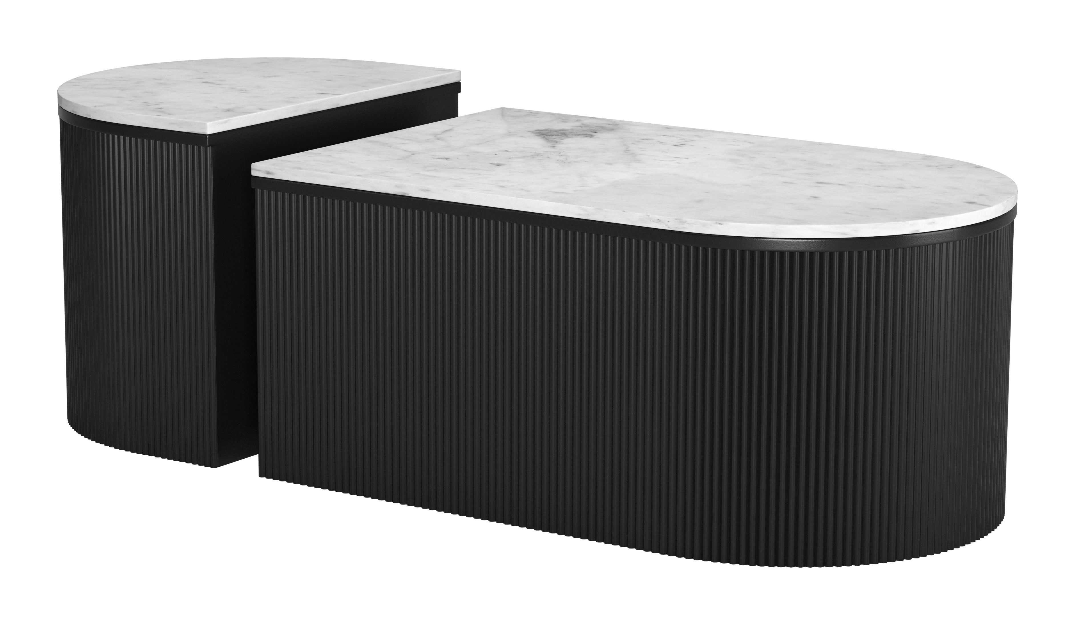 ZUO - Ormara Coffee Table Set (2-Piece) in White/Black