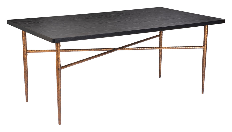 ZUO - Nida Dining Table in Black/Bronze
