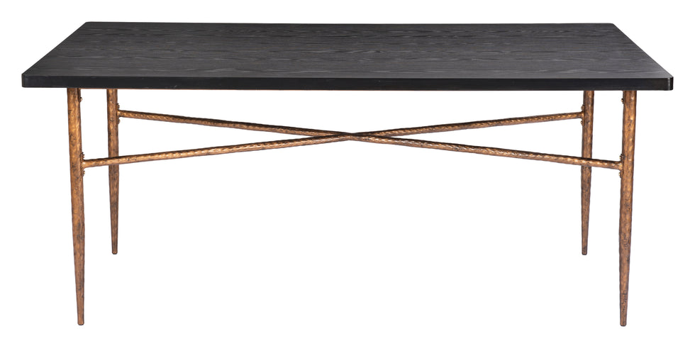 ZUO - Nida Dining Table in Black/Bronze