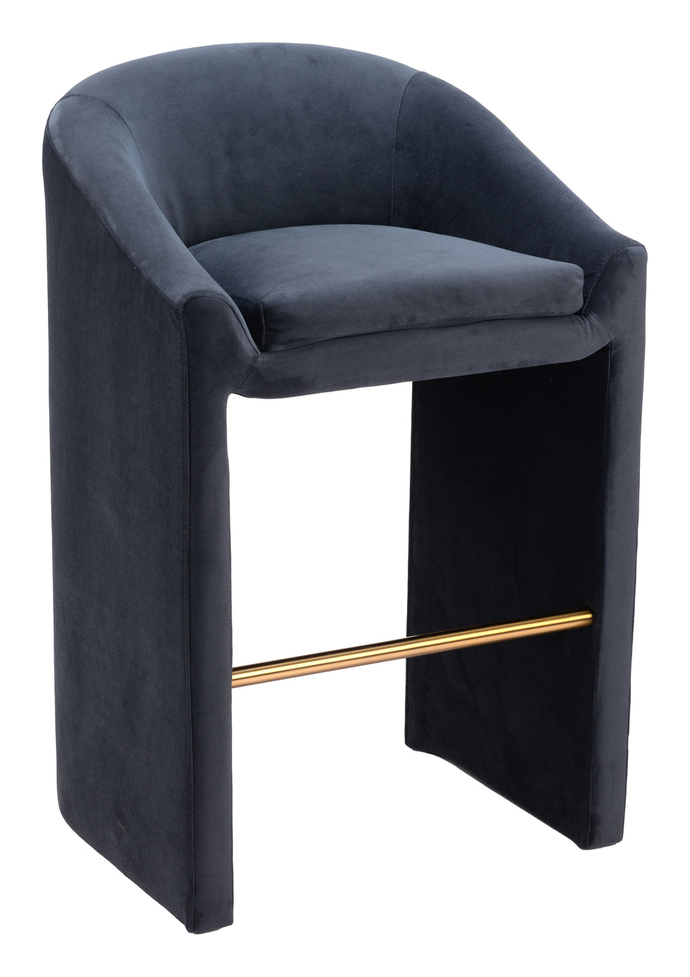 ZUO - Emas Barstool in Midnight Gray