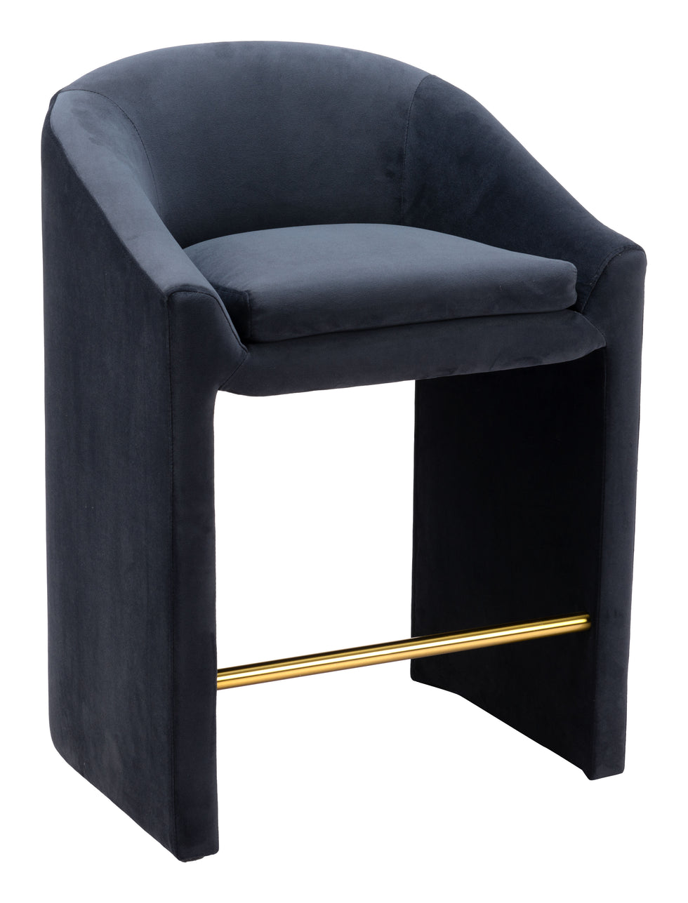 ZUO - Emas Counter Stool in Midnight Gray