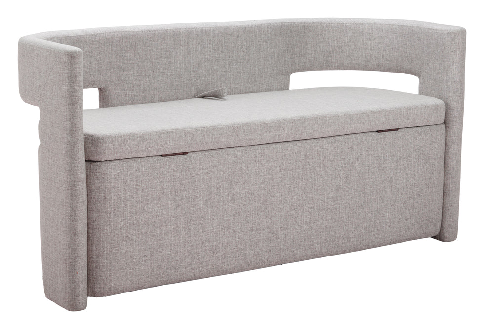 ZUO - Papua Storage Bench in Gray
