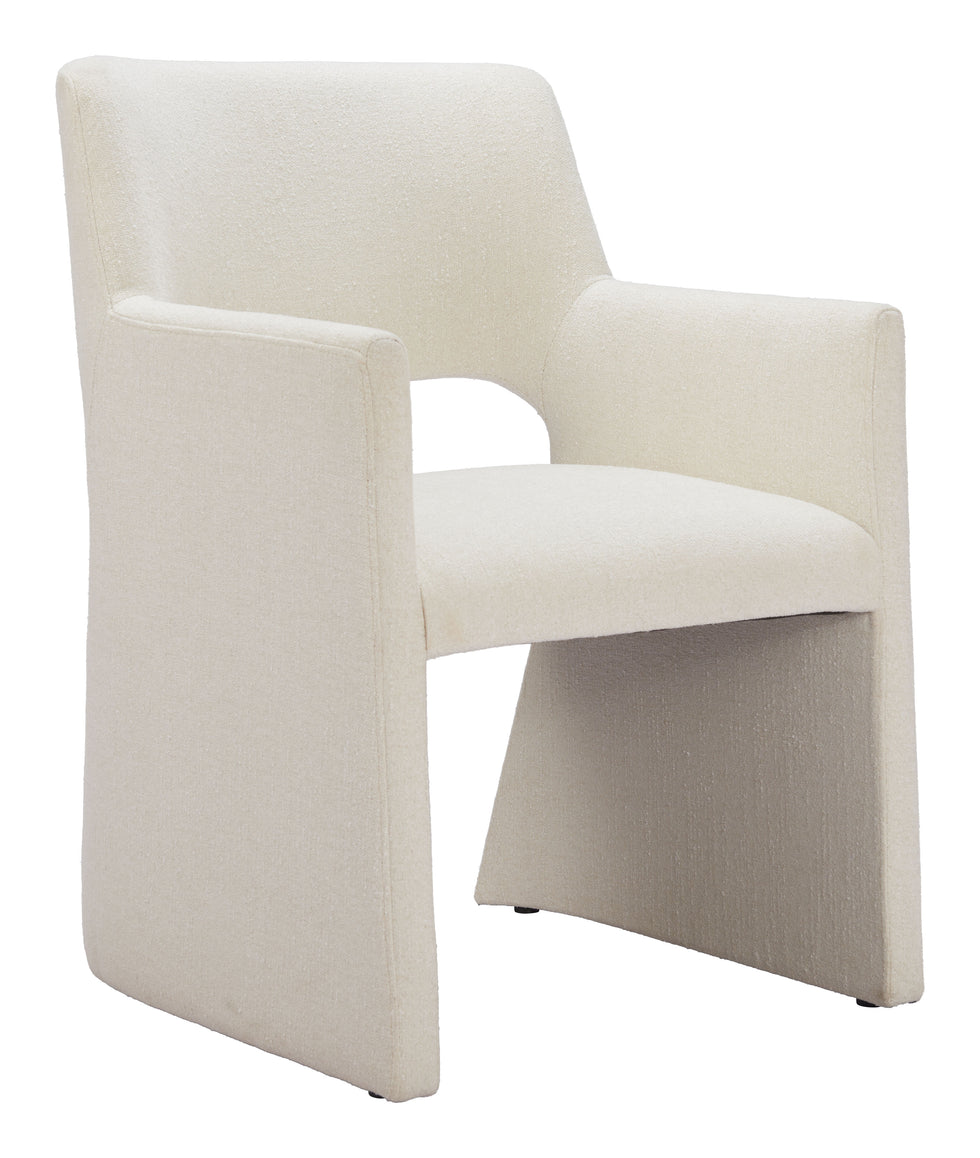 ZUO - Minet Dining Chair in Linen White