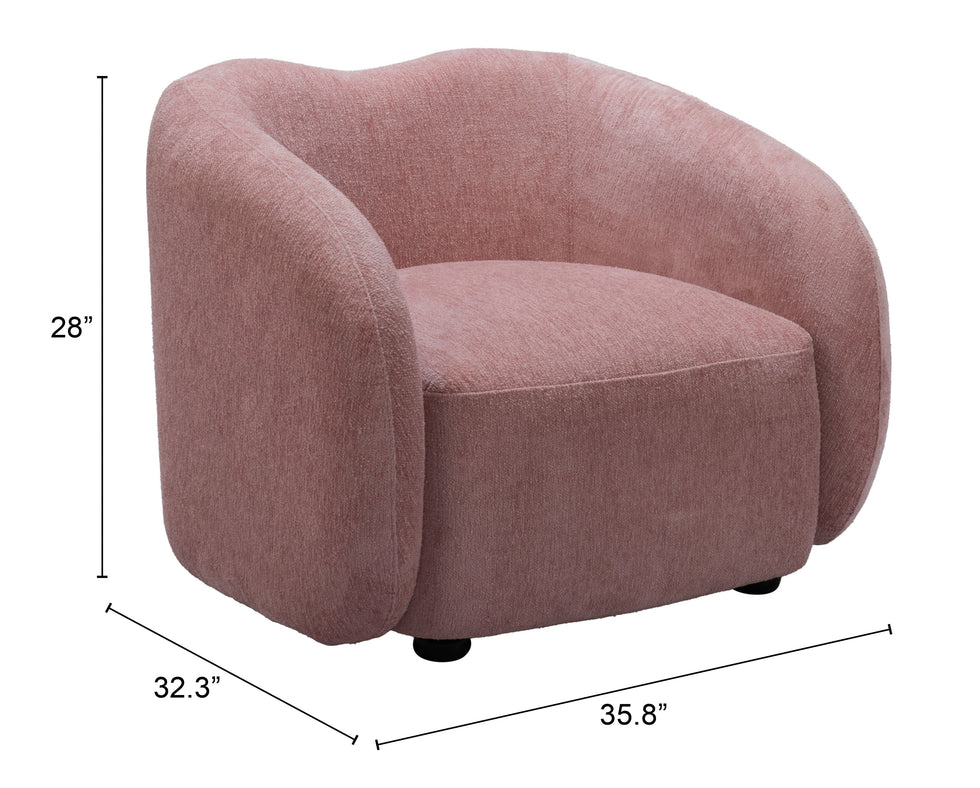 ZUO - Tallin Accent Chair in Mauve Pink