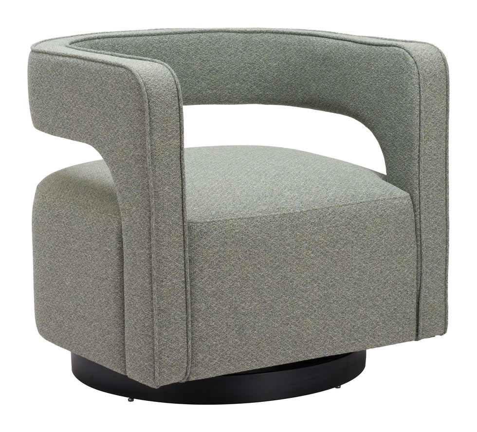 ZUO - Turku Swivel Chair in Sage Green