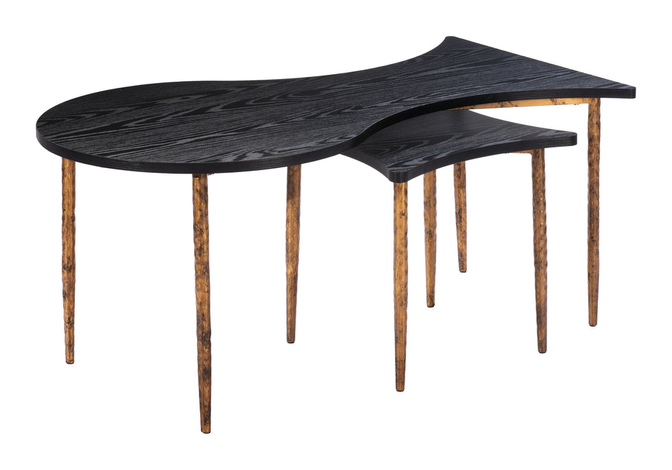 ZUO - Norden Coffee Table Set (2-Piece) in Black/Bronze