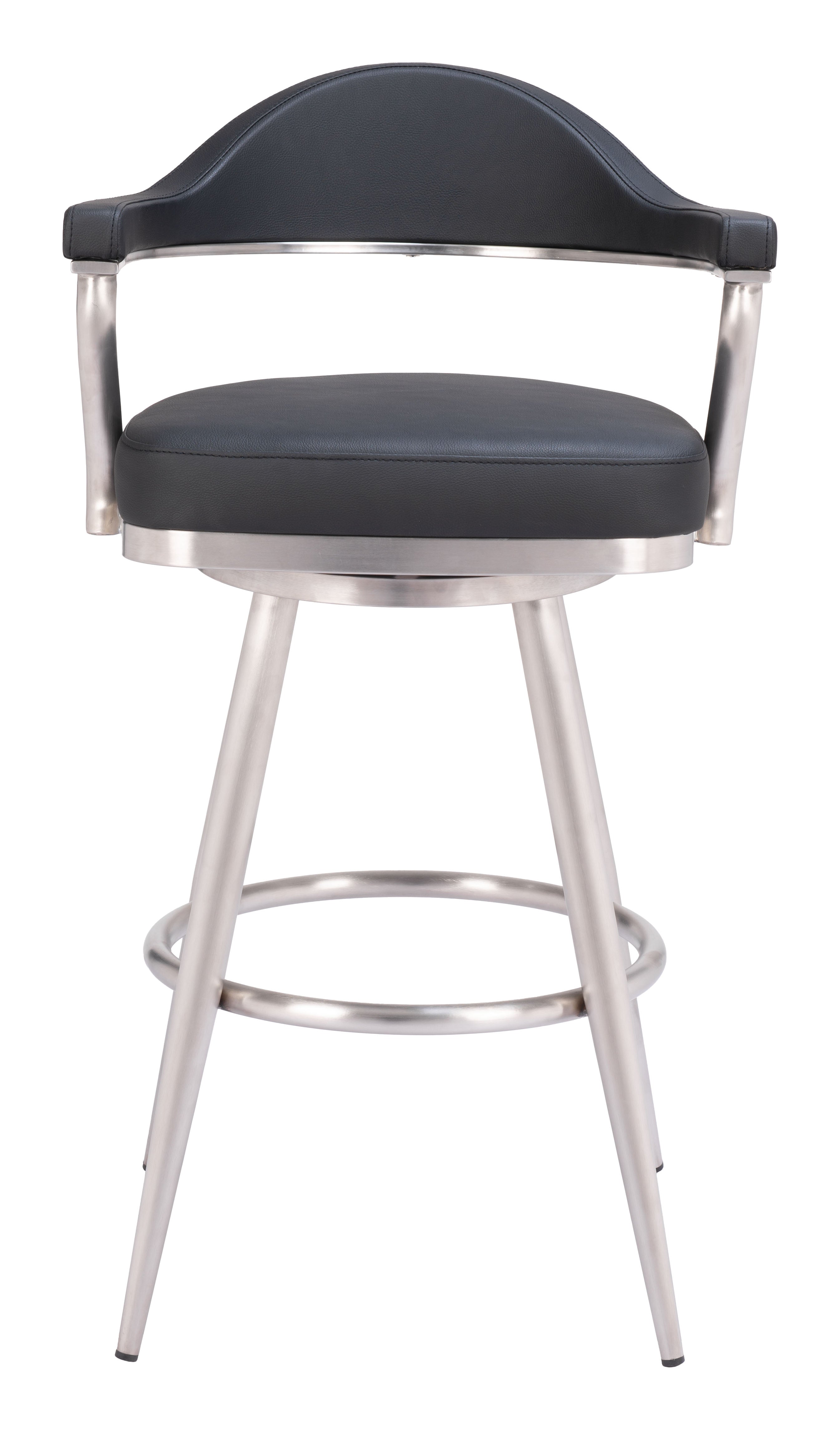 ZUO - Vagur Swivel Barstool in Black