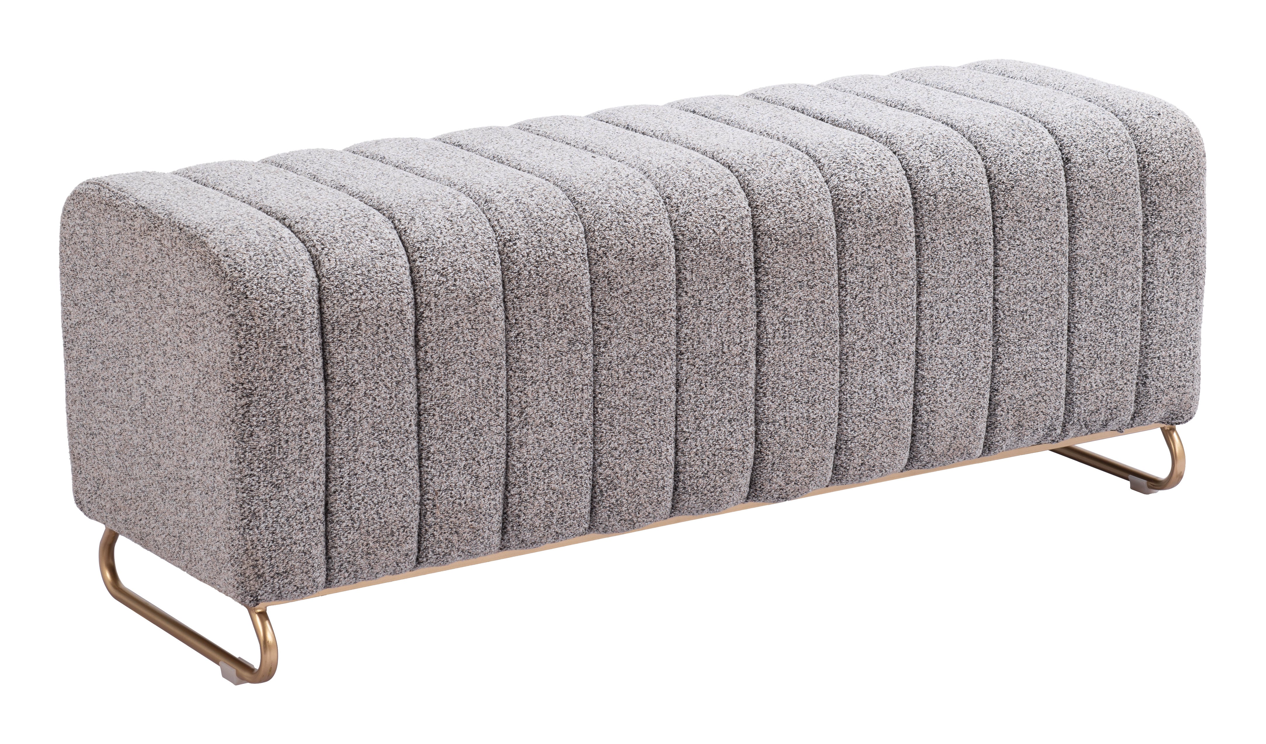 ZUO - Pender Bench in Stone Gray
