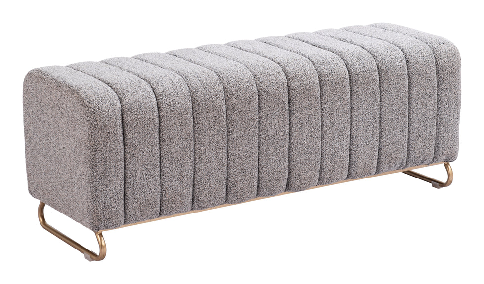 ZUO - Pender Bench in Stone Gray