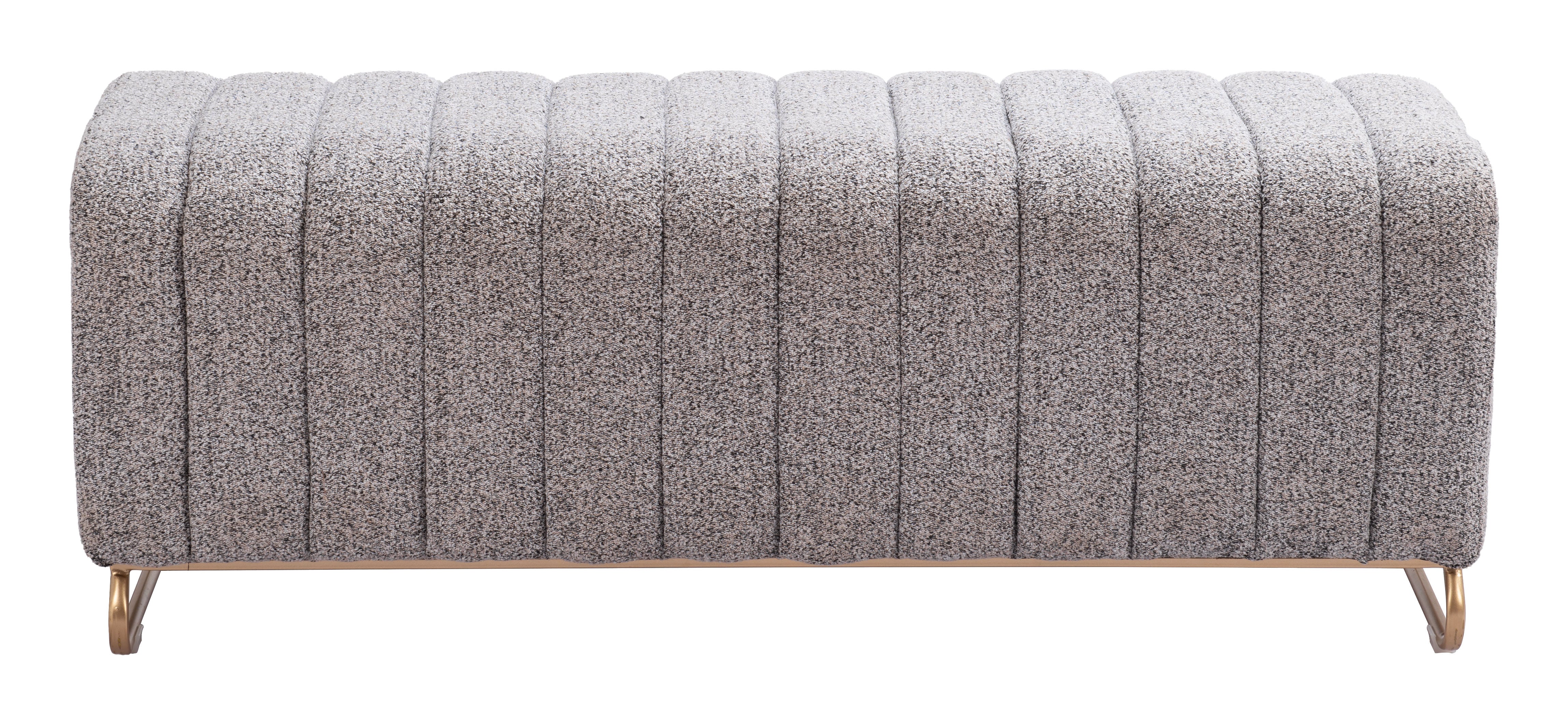ZUO - Pender Bench in Stone Gray