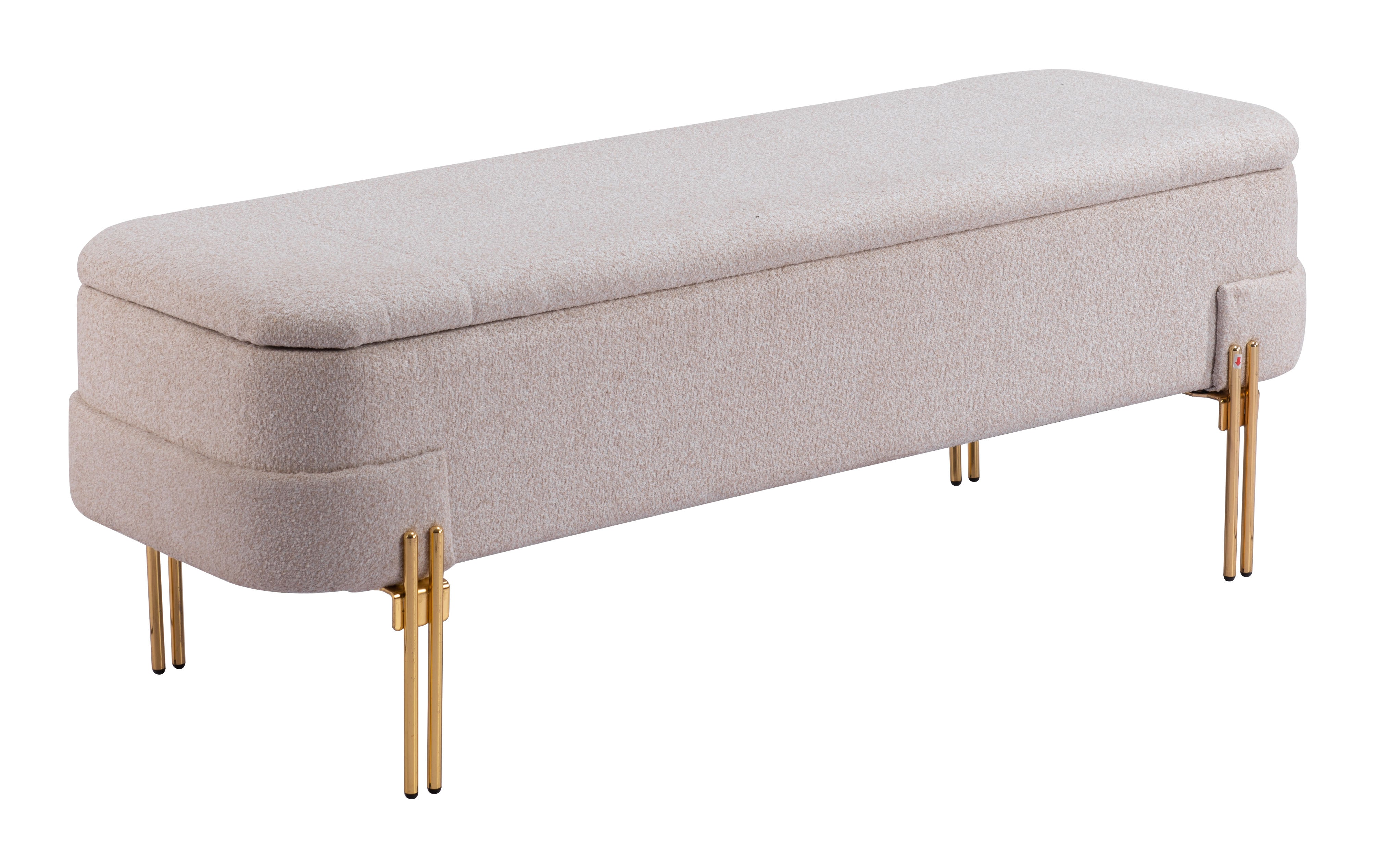 ZUO - Lebreton Storage Bench in Oatmeal Beige