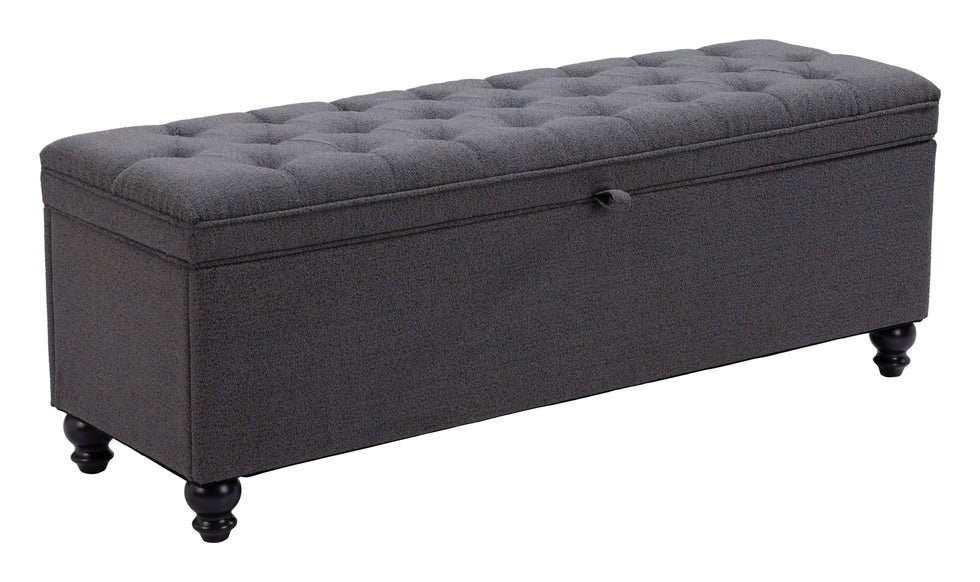 ZUO - Halifax Storage Bench in Gravel Gray