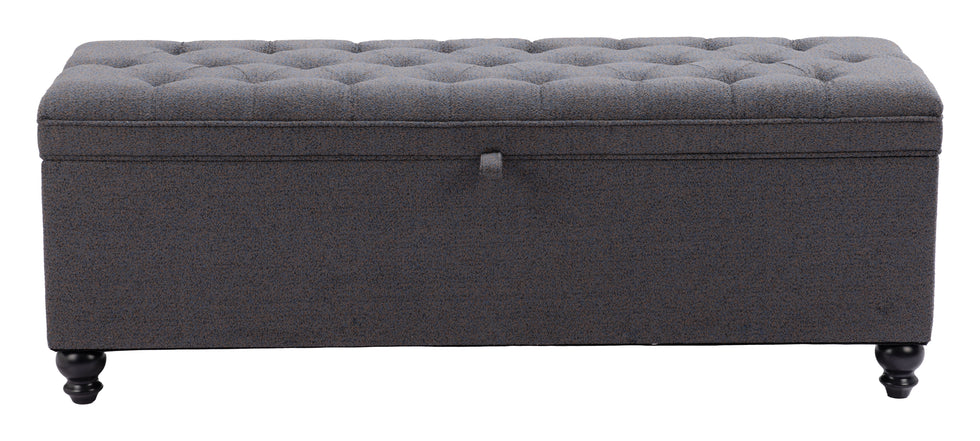 ZUO - Halifax Storage Bench in Gravel Gray