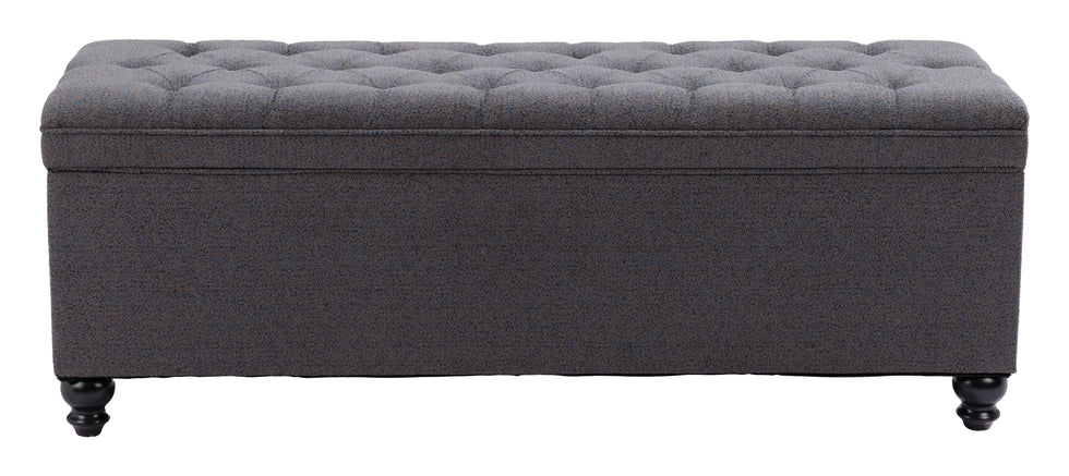 ZUO - Halifax Storage Bench in Gravel Gray