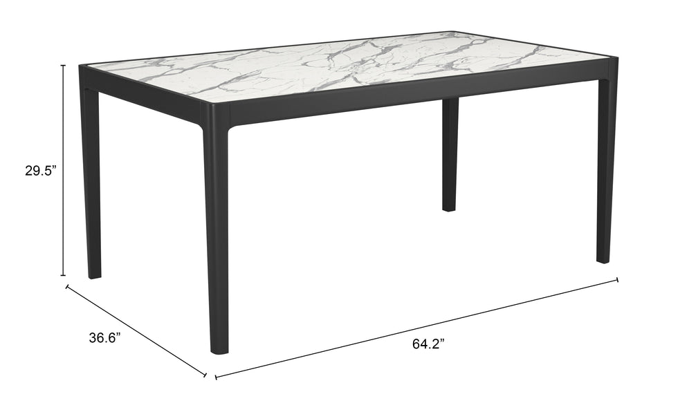 ZUO - Tokai Dining Table in White