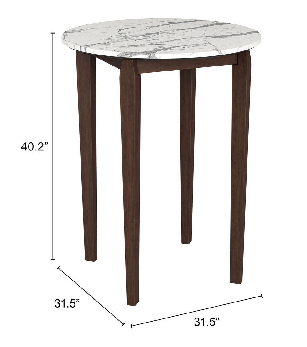 ZUO - Vernon Bar Table in White