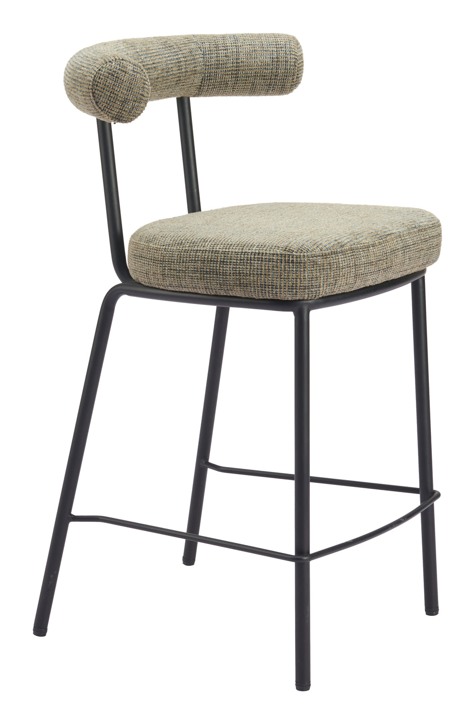 ZUO - Kede Counter Stool in Green Tweed