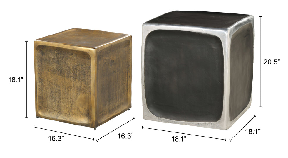 ZUO - Brics Side Table Set (2-Piece) in Multi-Color
