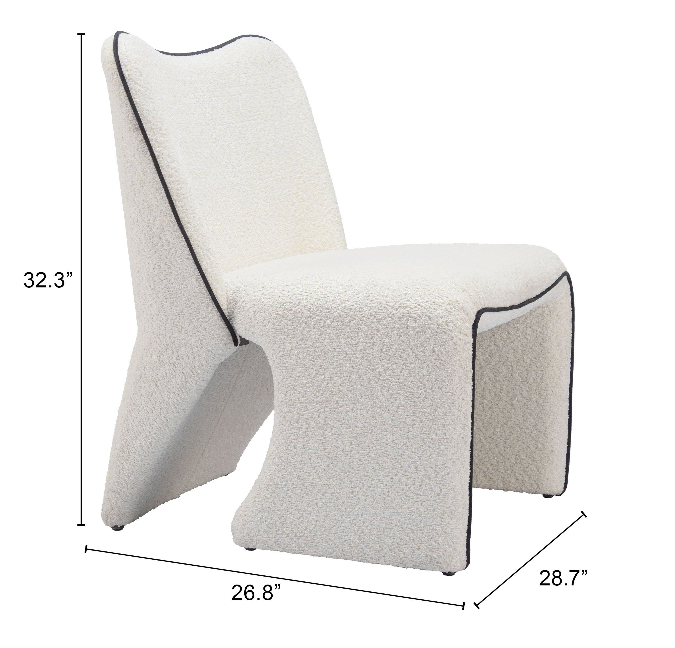 ZUO - Novo Accent Chair in Ivory