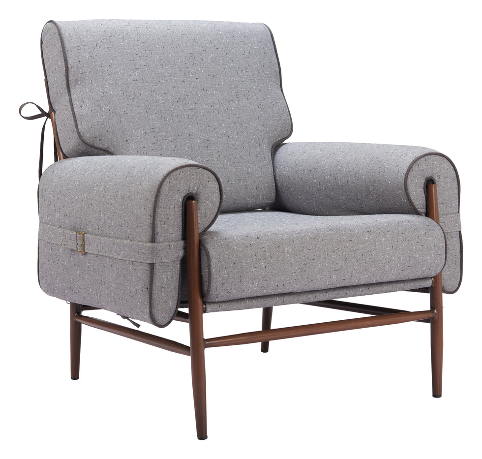 ZUO - Klem Accent Chair in Gray