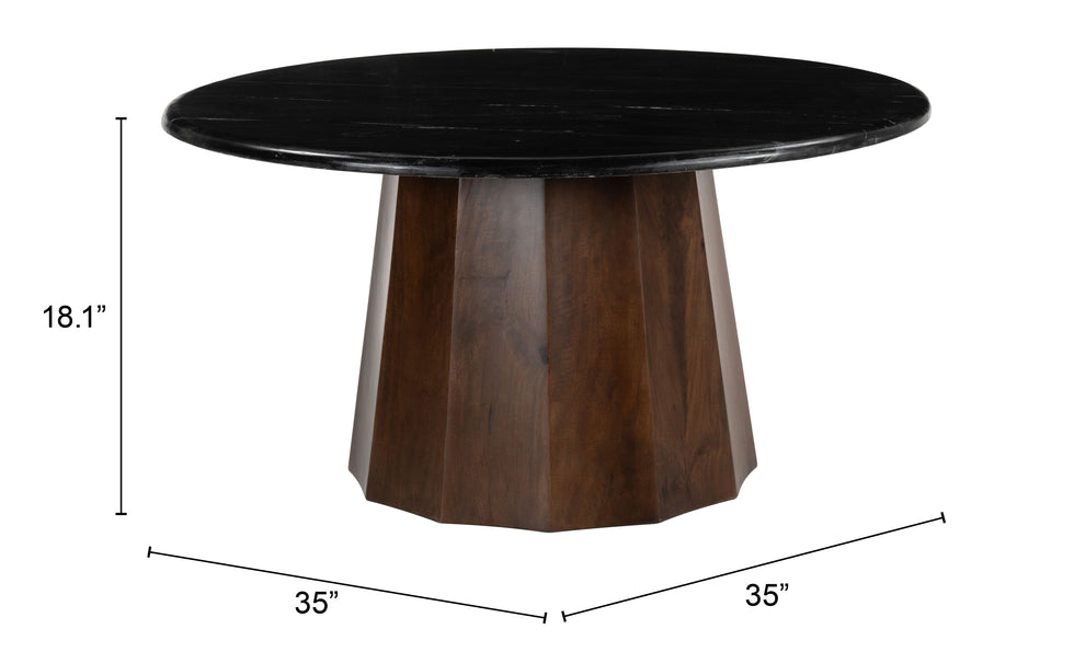 ZUO - Aipe Coffee Table in Black/Brown