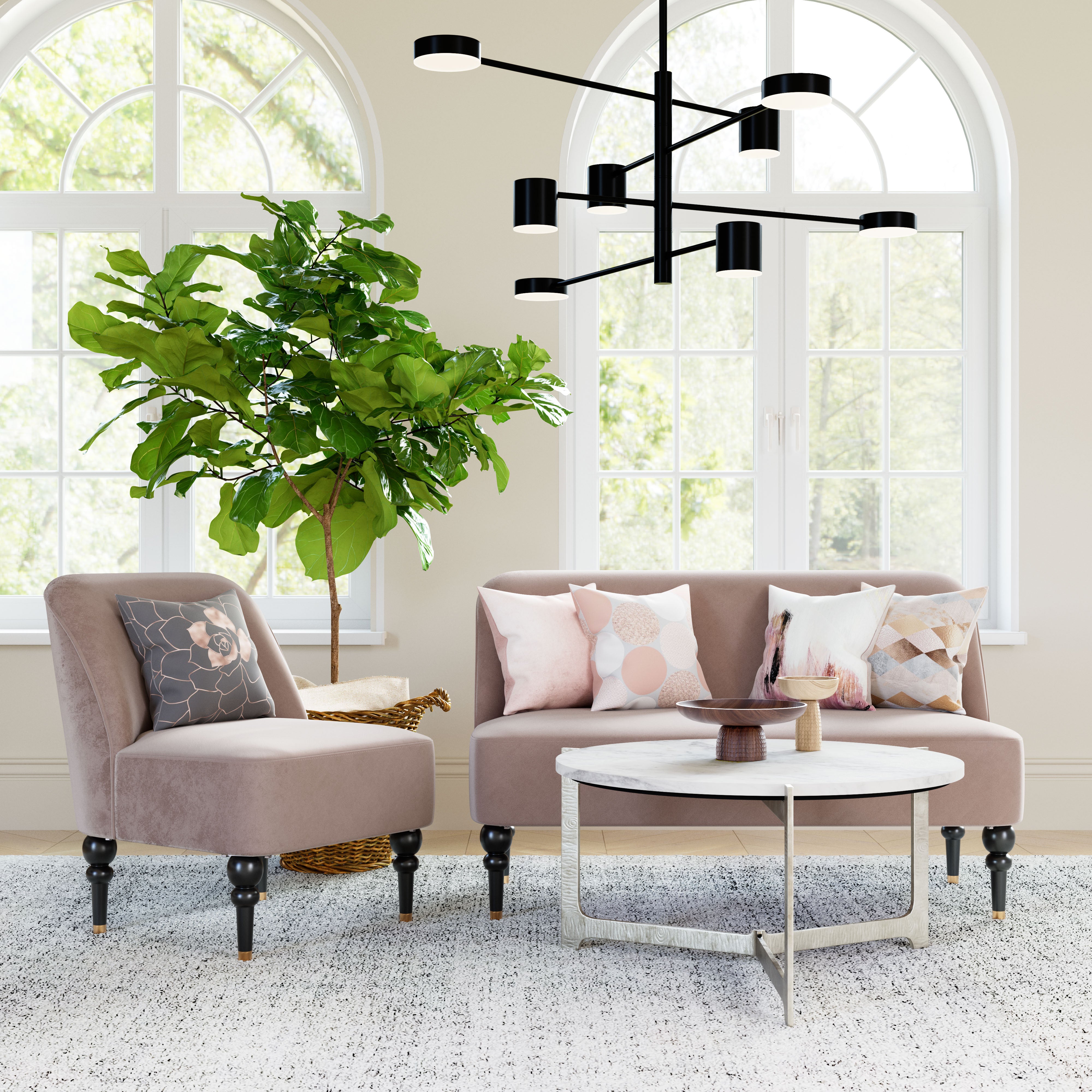 ZUO - Barmas Coffee Table in White/Silver