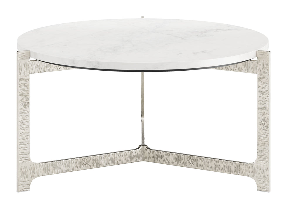 ZUO - Barmas Coffee Table in White/Silver