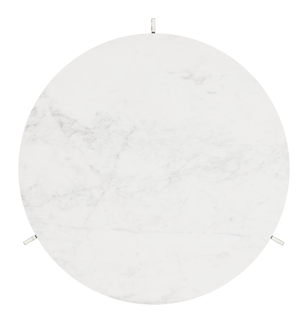 ZUO - Barmas Coffee Table in White/Silver