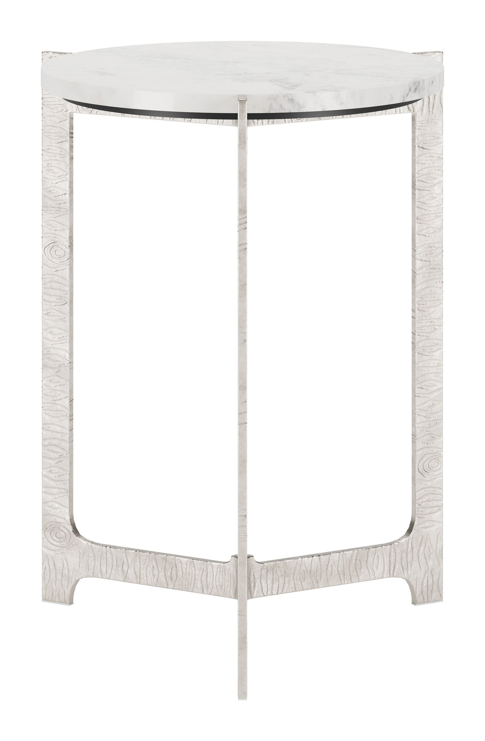 ZUO - Barmas Side Table in White/Silver