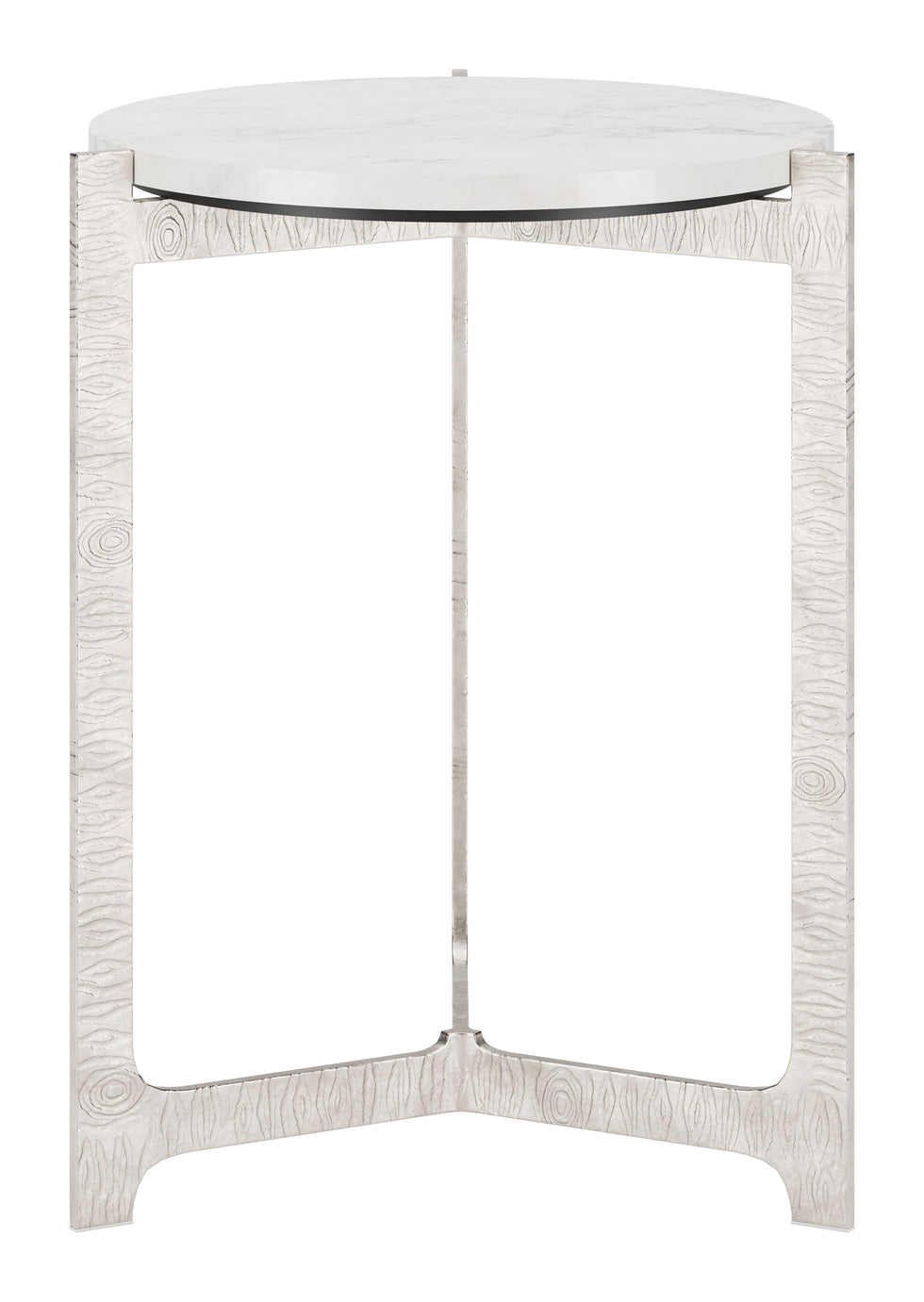 ZUO - Barmas Side Table in White/Silver