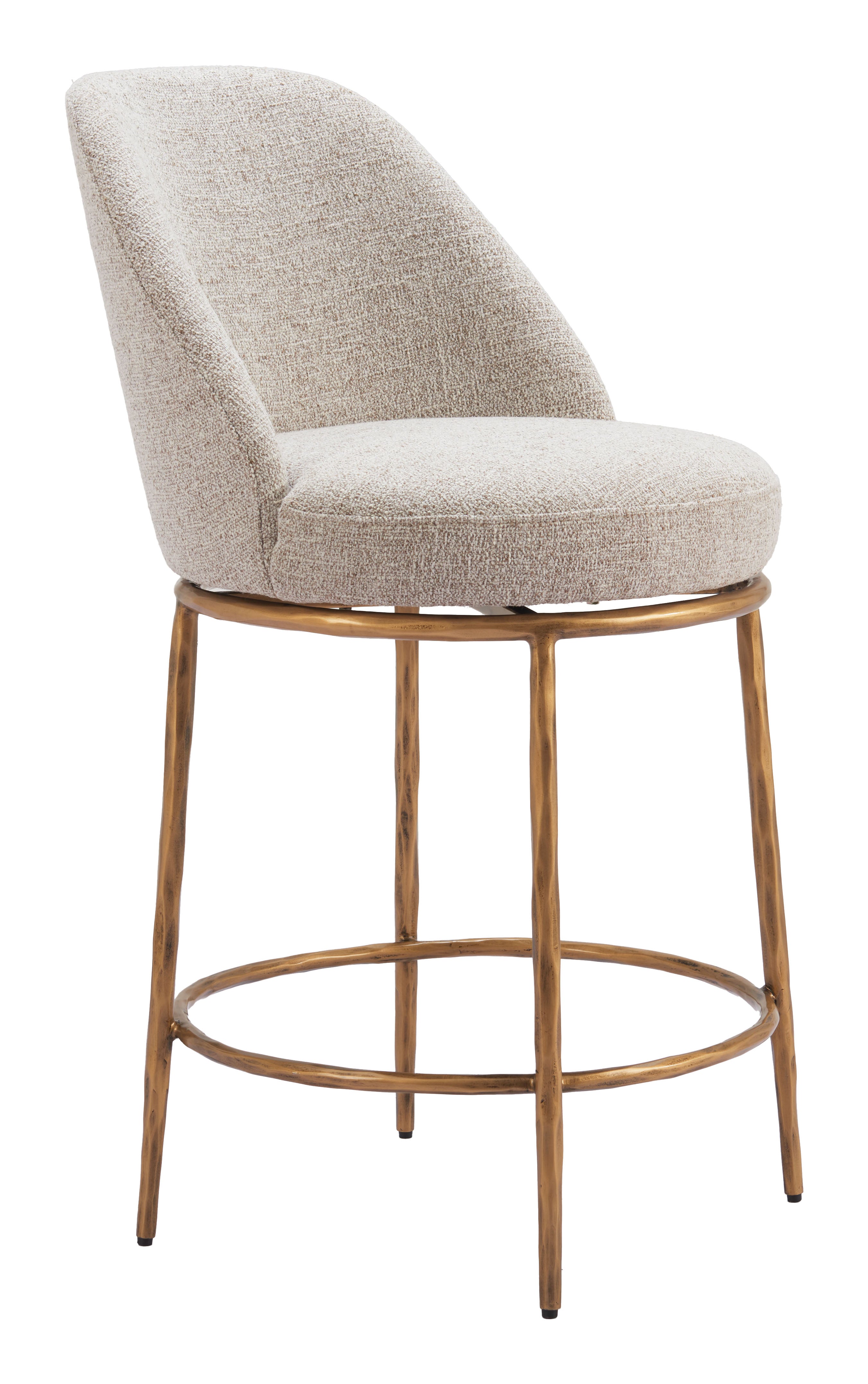 ZUO - Nordhavn Swivel Counter Stool