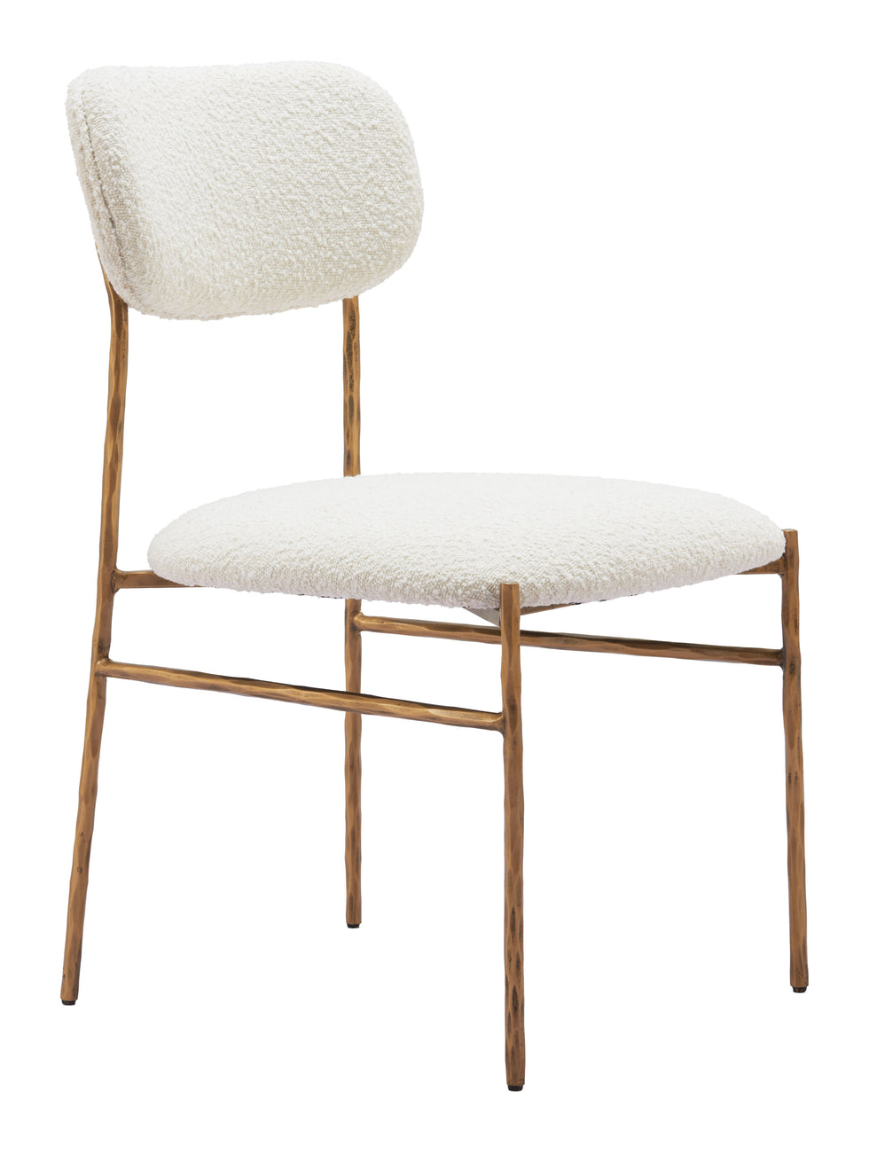 ZUO - Sydhavnen Dining Chair in Cream/Gold