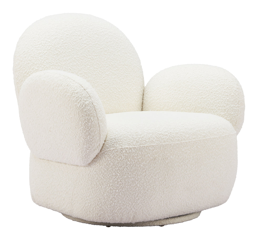 ZUO - Pilka Swivel Chair in White