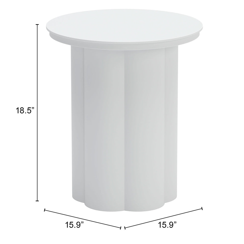 ZUO - Kogur Side Table in White