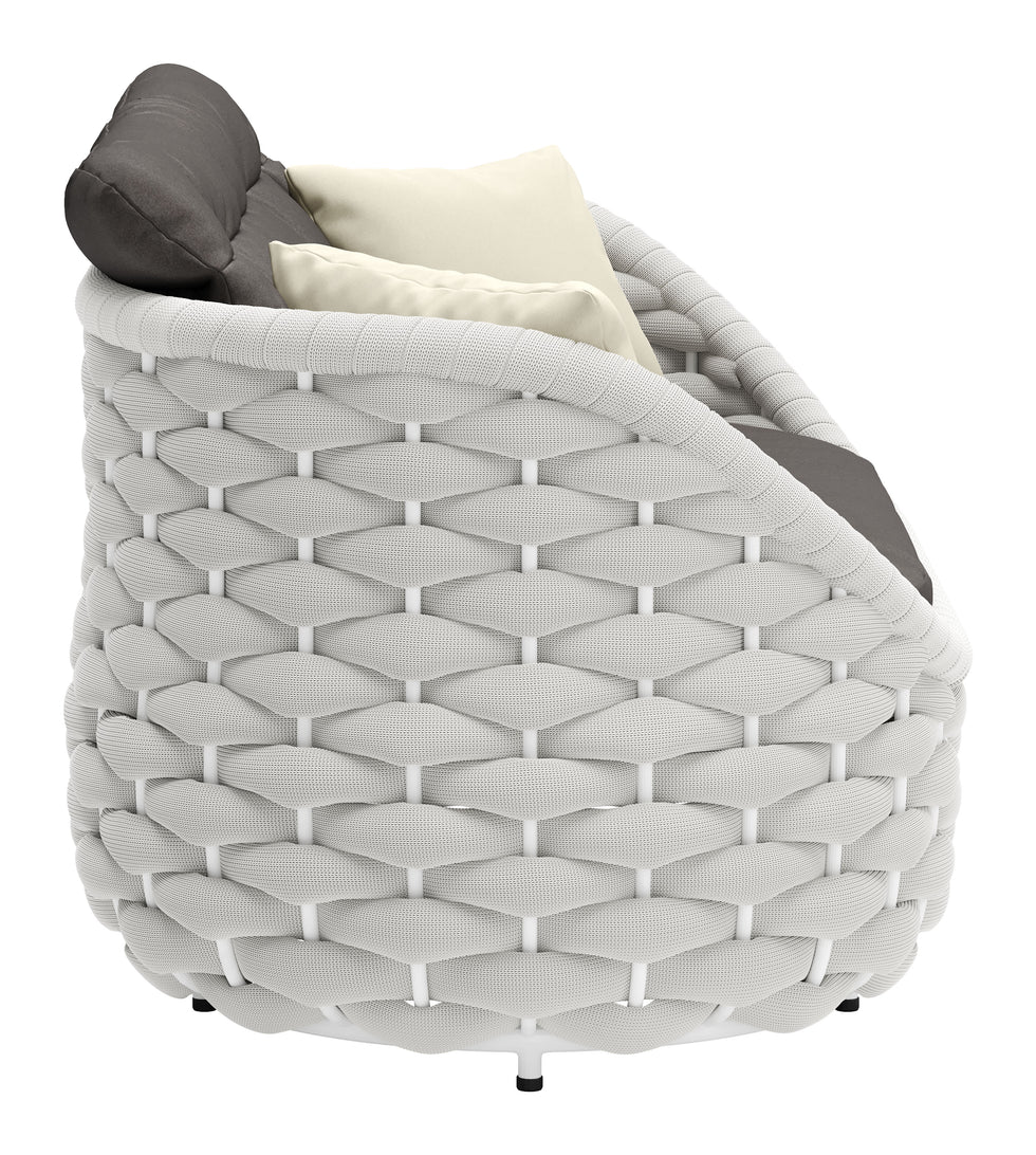 ZUO - Coral Reef Loveseat in Gray