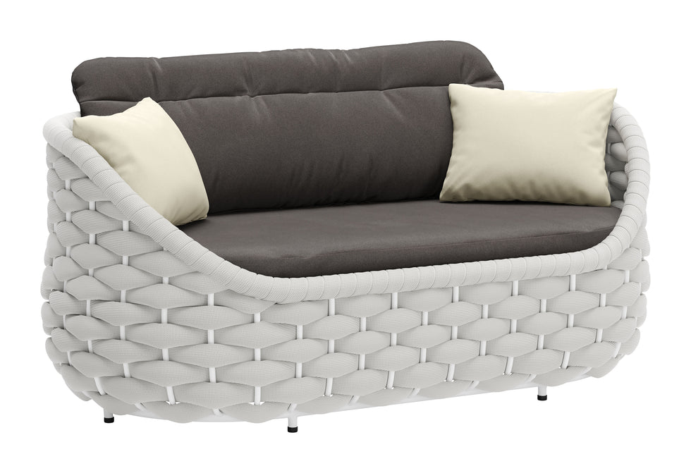 ZUO - Coral Reef Loveseat in Gray
