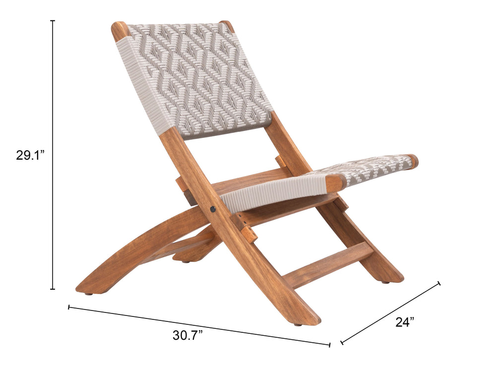 ZUO - Tide Lounge Chair in Multi-Color