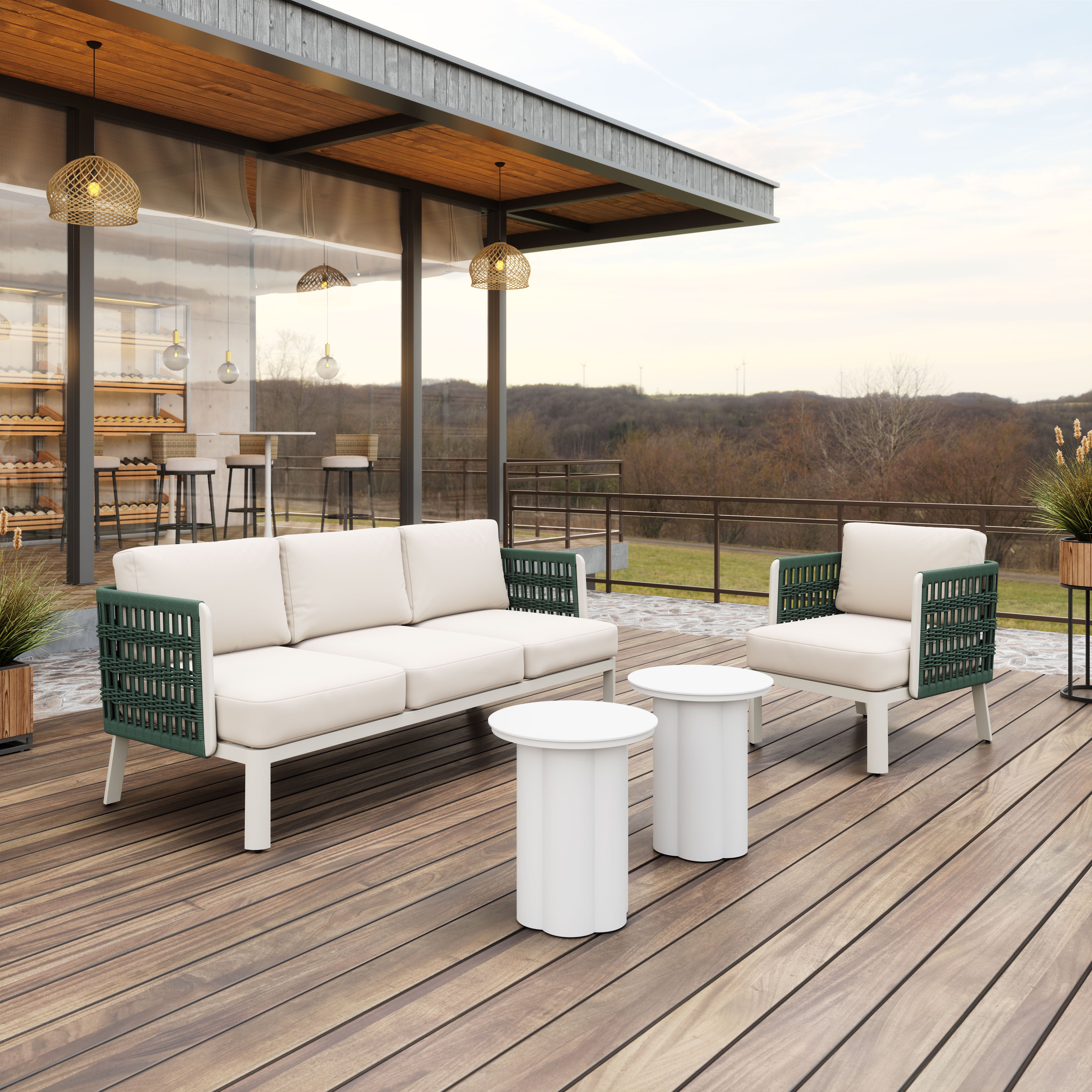 ZUO - Bridgehampton Armchair in White
