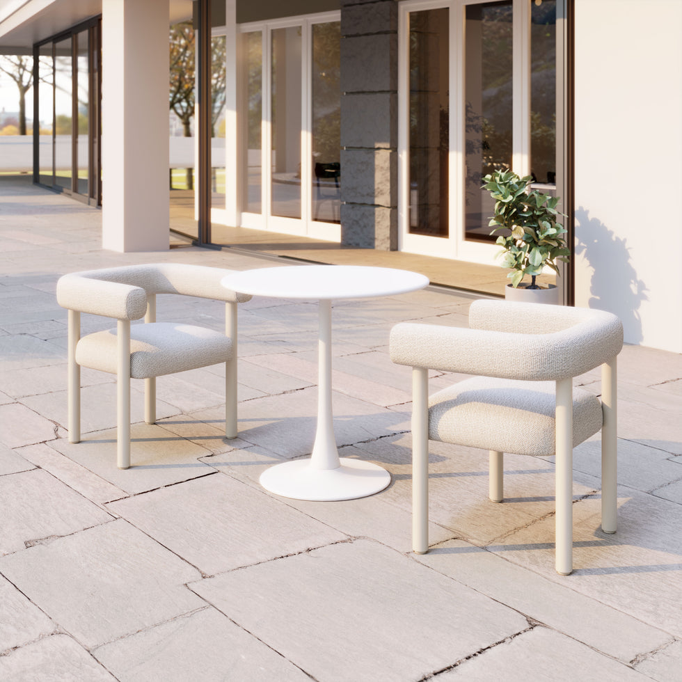 ZUO - Sunbath Dining Chair (Set of 2) in White