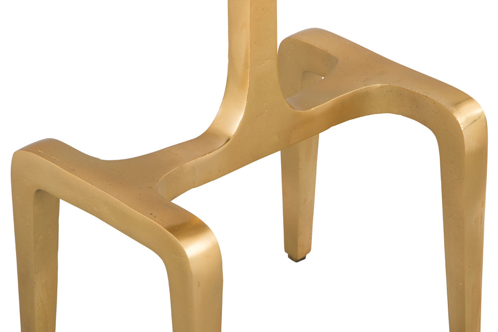 ZUO - Clement Side Table in White/Gold