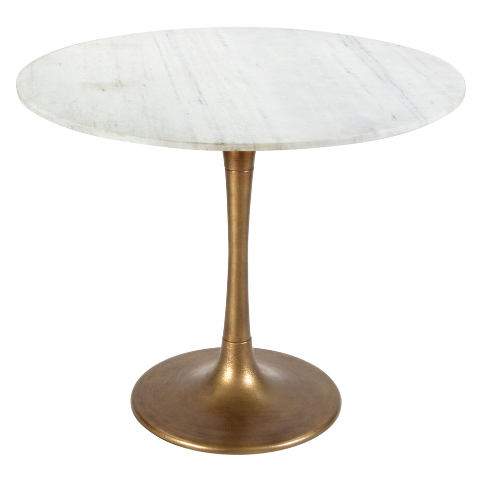 ZUO - Fullerton Dining Table in White/Gold