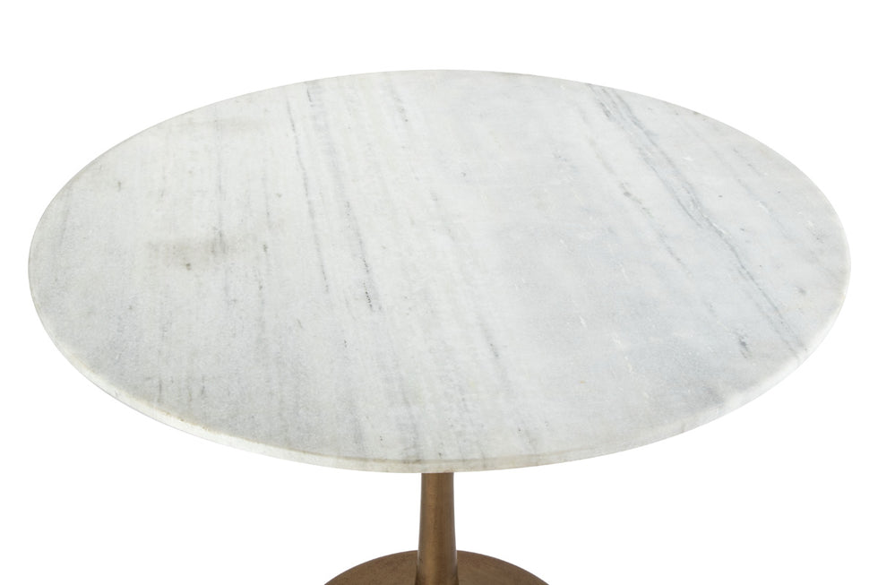 ZUO - Fullerton Dining Table in White/Gold