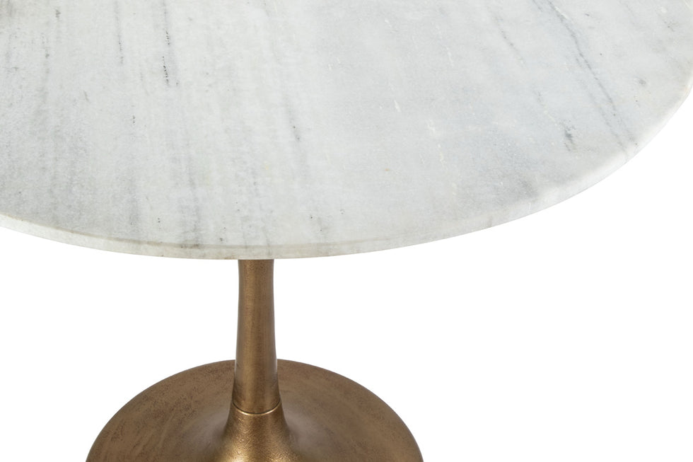 ZUO - Fullerton Dining Table in White/Gold